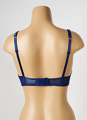 Soutien-gorge effet matière satinée haut soutien-gorge avec mousse de rembourrage amovible bleu PASSIONATA femme