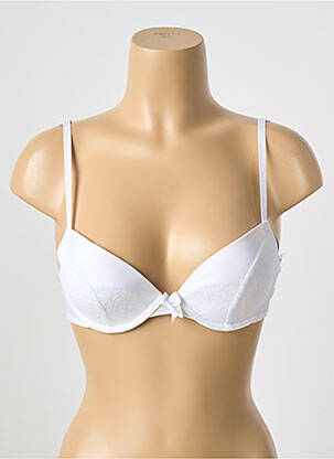 Soutien-gorge effet matière satinée haut soutien-gorge push-up blanc PASSIONATA femme