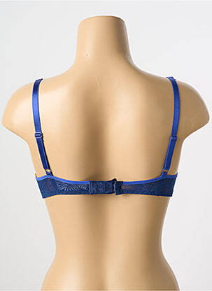 Soutien-gorge effet matière satinée haut soutien-gorge push-up bleu PASSIONATA femme