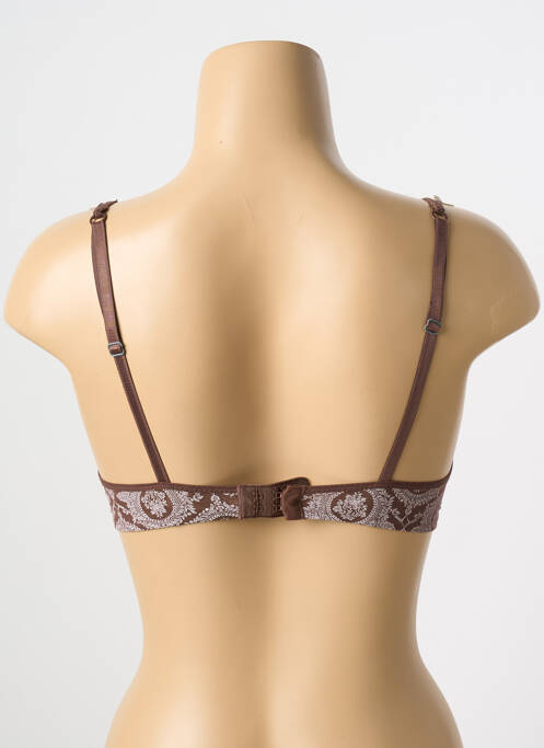 Soutien-gorge effet matière satinée haut soutien-gorge push-up marron PASSIONATA femme