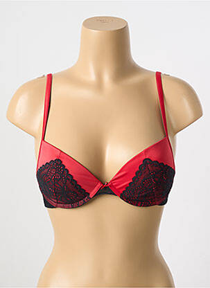 Soutien-gorge effet matière satinée haut soutien-gorge push-up rouge PASSIONATA femme