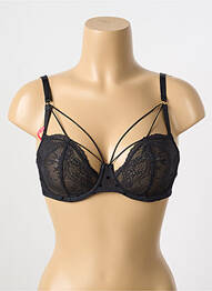 Soutien-gorge effet matière satinée haut soutien-gorge balconnet noir PASSIONATA femme