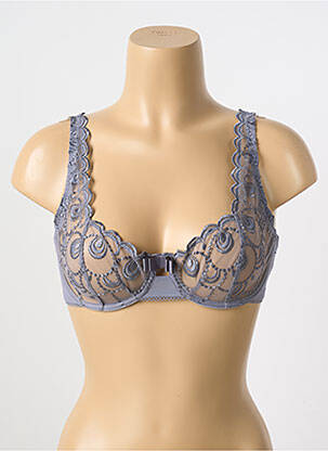 Soutien-gorge effet matière satinée haut soutien-gorge balconnet gris PASSIONATA femme