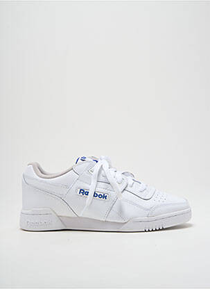 Baskets matière lisse bout rond blanc REEBOK homme