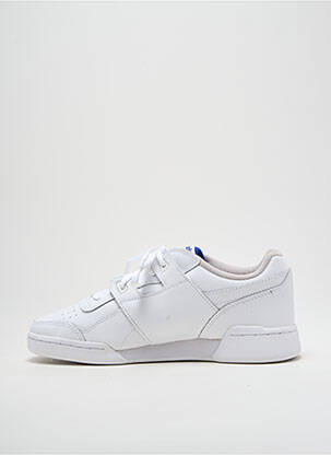 Baskets matière lisse bout rond blanc REEBOK homme