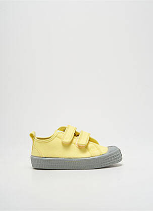 Baskets semelle amovible bout rond jaune NOVESTA garçon