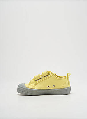 Baskets semelle amovible bout rond jaune NOVESTA garçon