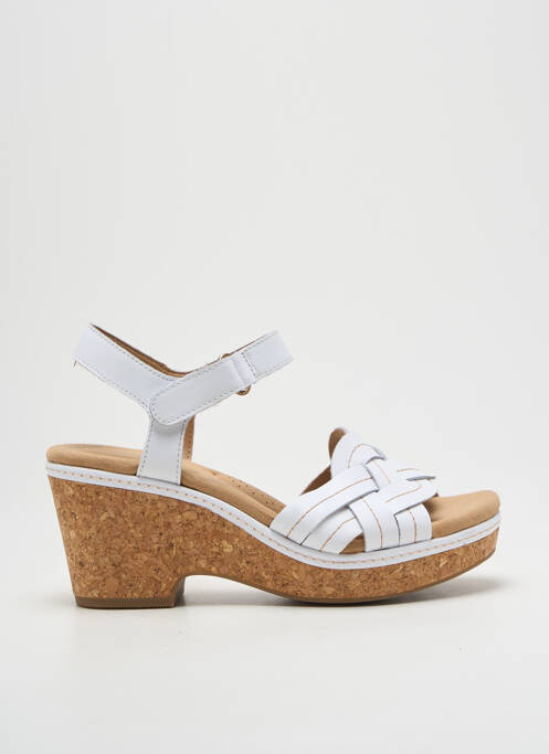 Sandales/Nu pieds blanc CLARKS pour femme