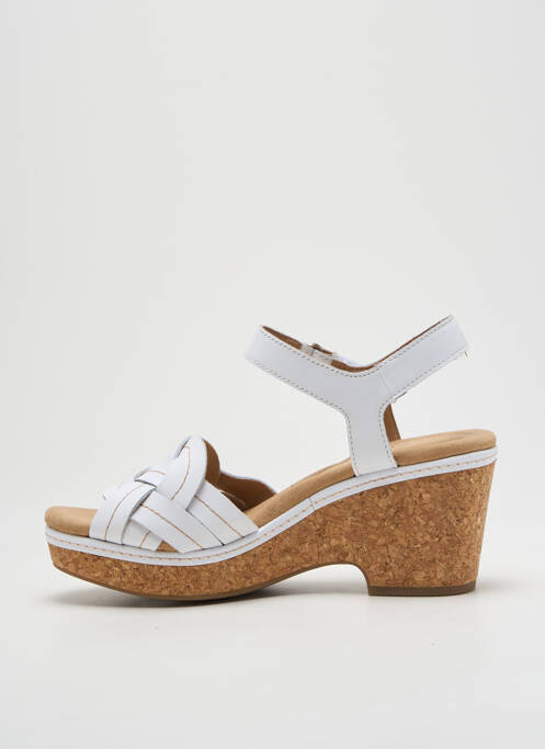 Sandales/Nu pieds blanc CLARKS pour femme