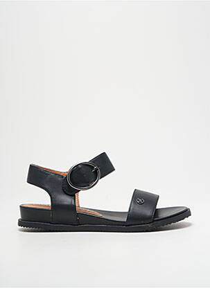 Sandales/nu pieds matière lisse talon plat jusqu'à 3cm noir CHATTAWAK femme