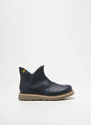 Bottines/boots tissage satiné bout rond bleu EL NATURALISTA enfant