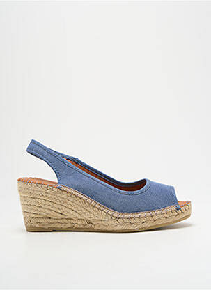 Sandales/nu pieds talon compensé talon de 4 à 6cm bleu GEORGIA ROSE femme