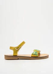 Sandales/Nu pieds jaune UBIK pour fille seconde vue
