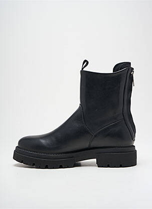 Bottines/boots matière lisse talon plat jusqu'à 3cm noir BLACKSTONE femme
