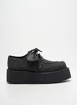 Mocassins nubuck talon de 4 à 6cm noir UNDERGROUND femme