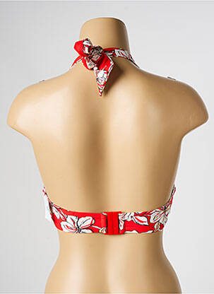 Haut de maillot de bain fermeture liens à nouer haut soutien-gorge avec mousse de rembourrage amovible rouge AUBADE femme