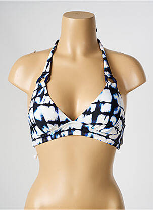 Haut de maillot de bain fermeture liens à nouer haut soutien-gorge avec mousse de rembourrage amovible bleu AUBADE femme