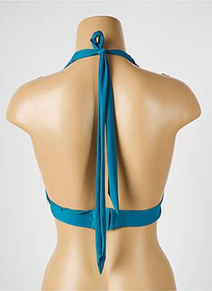 Haut de maillot de bain stretch haut soutien-gorge push-up bleu AUBADE femme