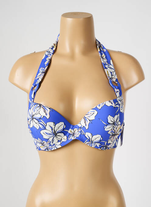 Haut de maillot de bain bleu AUBADE femme