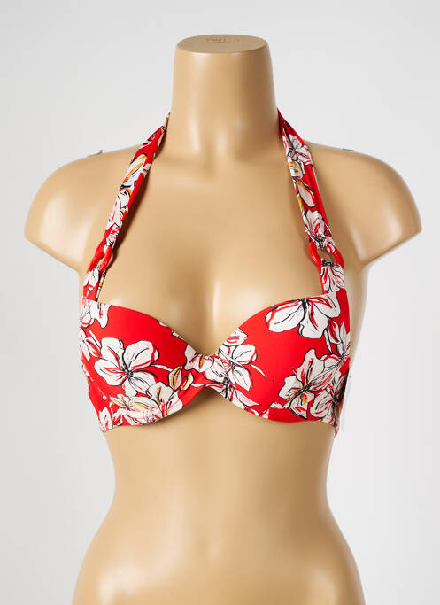 Haut de maillot de bain rouge AUBADE femme