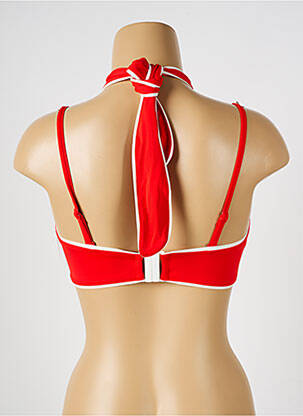 Haut de maillot de bain stretch haut soutien-gorge avec mousse de rembourrage amovible rouge AUBADE femme