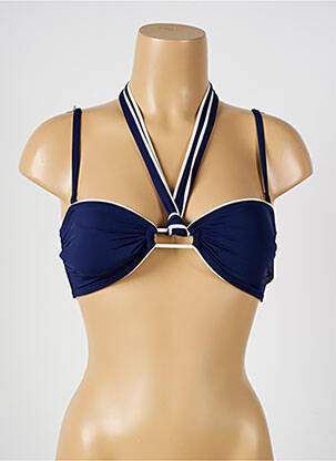 Haut de maillot de bain stretch haut soutien-gorge avec mousse de rembourrage amovible bleu AUBADE femme