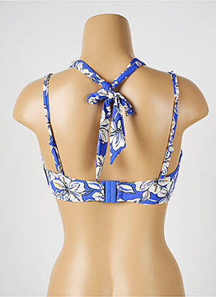 Haut de maillot de bain stretch haut soutien-gorge avec mousse de rembourrage amovible bleu AUBADE femme
