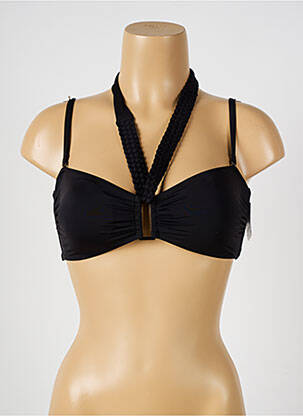 Haut de maillot de bain stretch haut soutien-gorge avec mousse de rembourrage amovible noir AUBADE femme