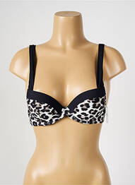 Haut de maillot de bain stretch haut soutien-gorge push-up noir AUBADE femme