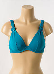 Haut de maillot de bain stretch bleu AUBADE femme