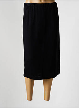 Jupe mi-longue stretch noir FASHION COLLECTION femme
