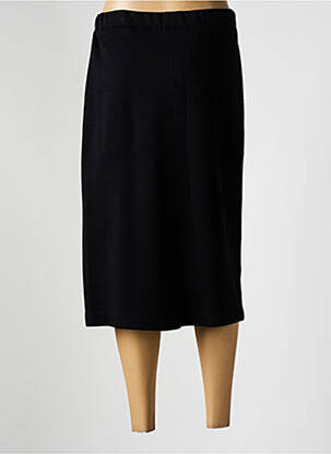Jupe mi-longue stretch noir FASHION COLLECTION femme