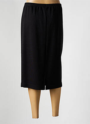 Jupe mi-longue coupe droite noir GRIFFON femme