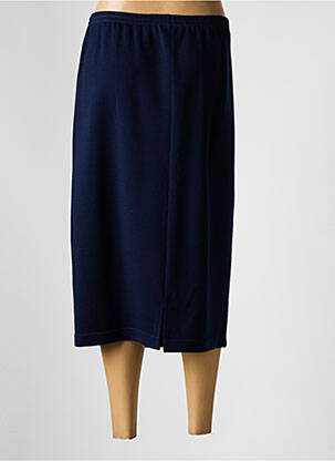Jupe mi-longue stretch bleu GRIFFON femme