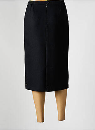 Jupe mi-longue taille à pinces noir JEAN GABRIEL femme