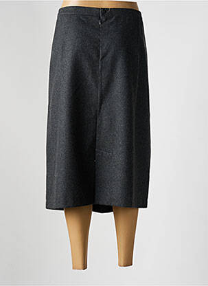 Jupe mi-longue taille à pinces gris JEAN GABRIEL femme