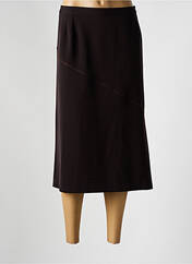 Jupe mi-longue marron GEVANA pour femme seconde vue
