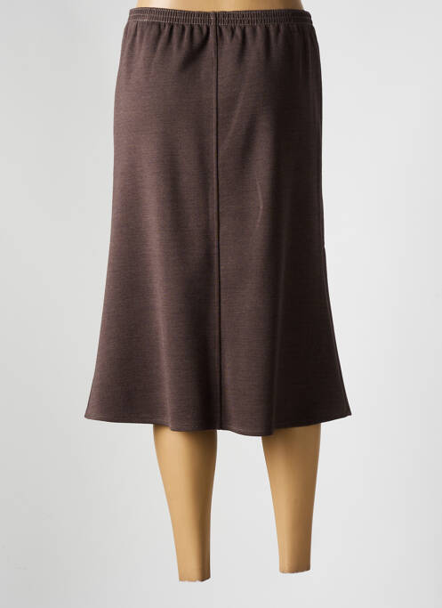 Jupe mi-longue marron GRIFFON pour femme