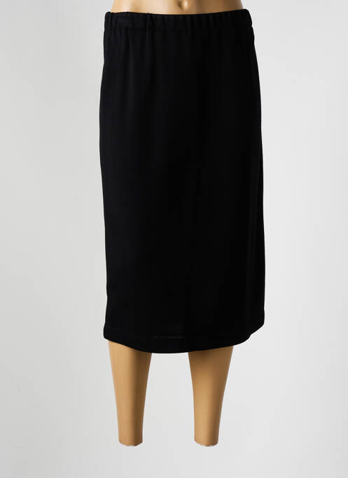 Jupe mi-longue noir FASHION COLLECTION pour femme