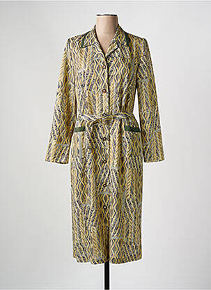 Robe mi-longue jaune GEVANA pour femme