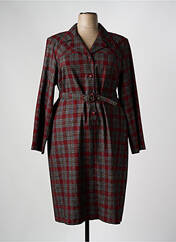 Robe mi-longue rouge GEVANA pour femme seconde vue