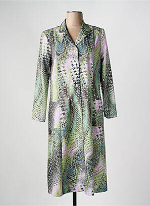 Robe mi-longue vert GEVANA pour femme