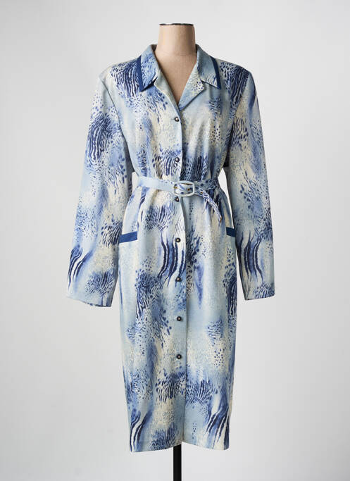 Robe mi-longue bleu GEVANA pour femme