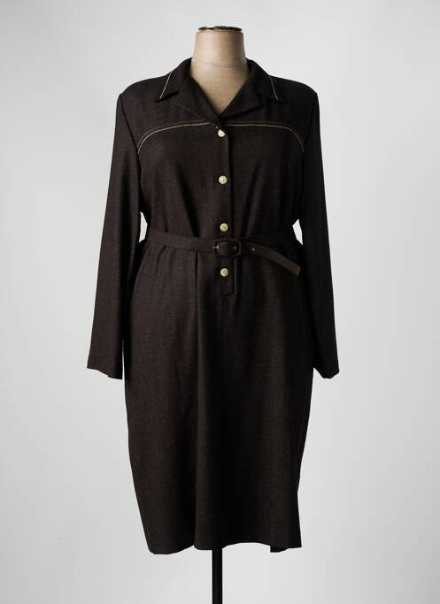 Robe mi-longue gris GEVANA pour femme