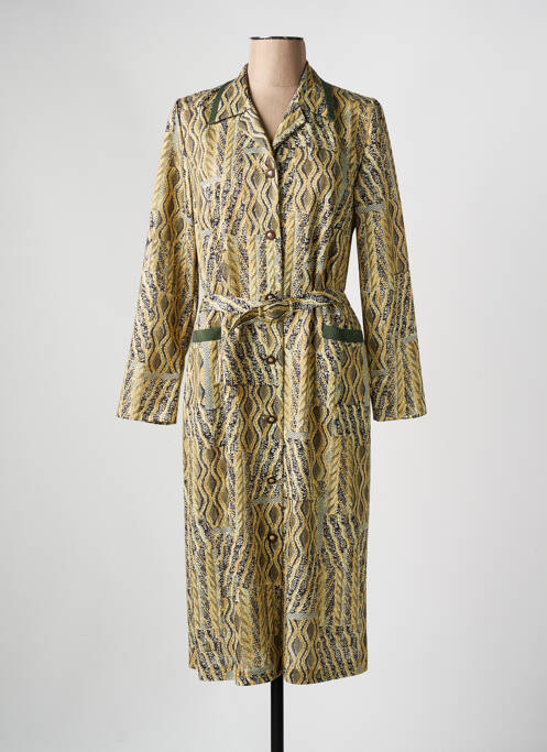 Robe mi-longue jaune GEVANA pour femme