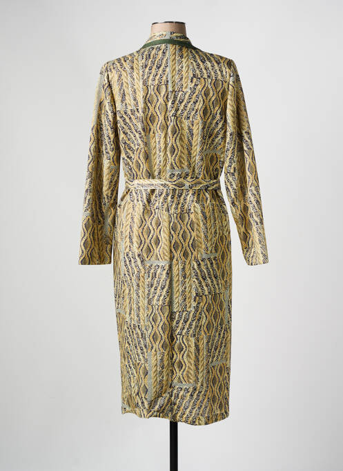 Robe mi-longue jaune GEVANA pour femme