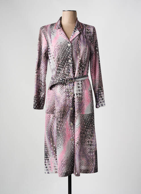 Robe mi-longue rose GEVANA pour femme