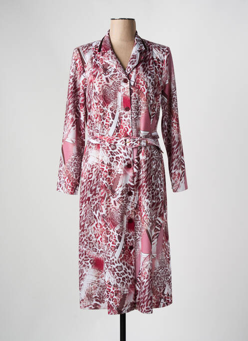 Robe mi-longue rouge GEVANA pour femme