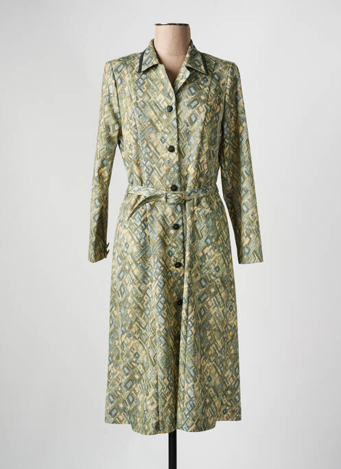 Robe mi-longue vert GEVANA pour femme