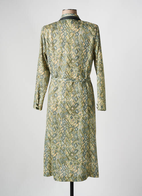 Robe mi-longue vert GEVANA pour femme